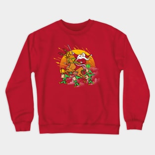 Xmas War Ugly Sweater by Tobe Fonseca Crewneck Sweatshirt